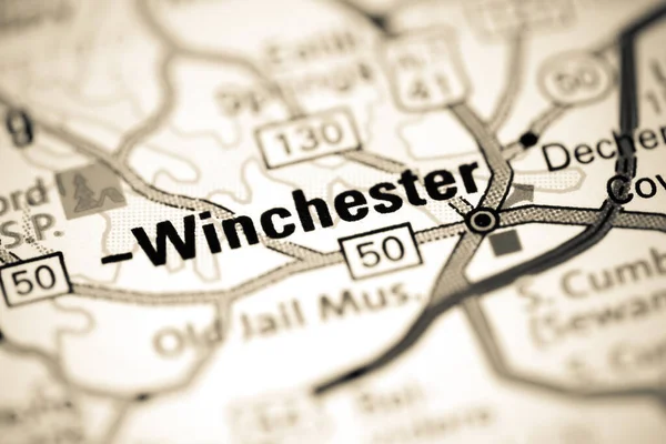 Winchester Tennessee États Unis Sur Une Carte — Photo