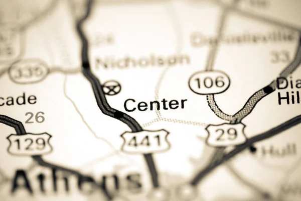 センター ジョージア 地図上のアメリカ — ストック写真