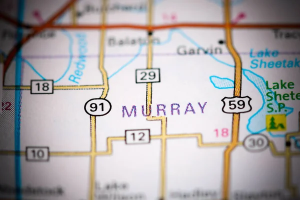 Murray Minnesota Abd Haritada — Stok fotoğraf