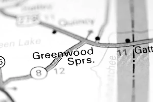 Greenwood Springs Mississippi Eeuu Mapa —  Fotos de Stock