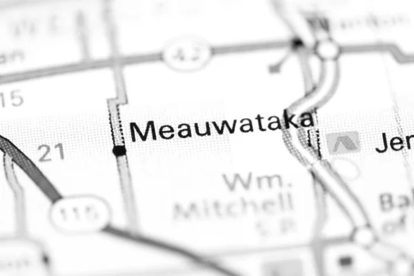 Meauwataka Michigan Eua Sobre Mapa — Fotografia de Stock