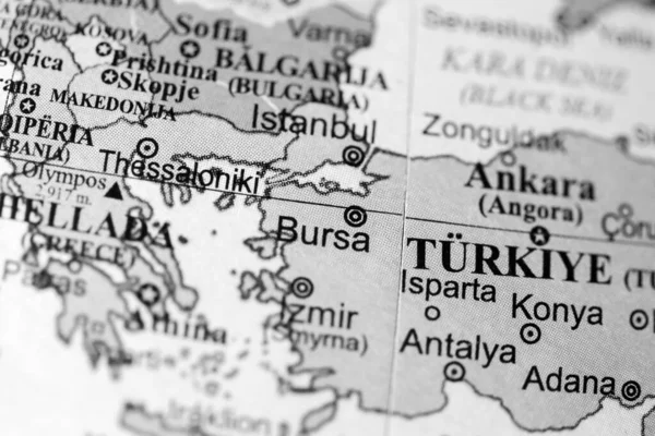Bursa Europa Una Carta Geografica — Foto Stock