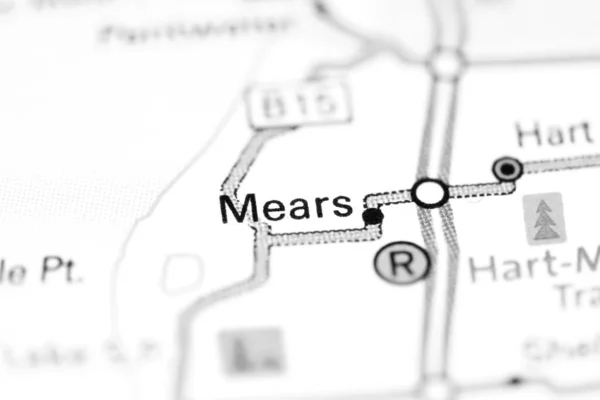 Mears Michigan Eeuu Mapa —  Fotos de Stock