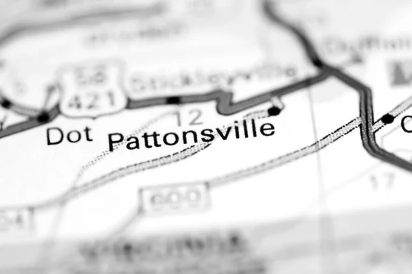 Πάτονσβιλ Βιρτζίνια Ηπα Χάρτη Γεωγραφίας — Φωτογραφία Αρχείου