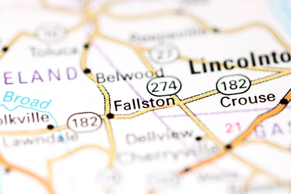 Fallston North Carolina Usa Map — Stock Photo, Image