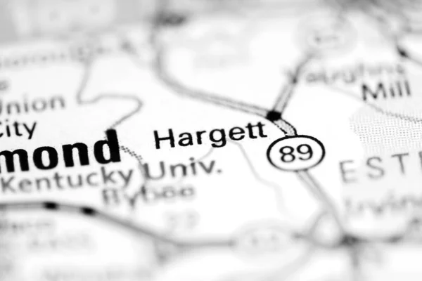 Hargett Kentucky Stati Uniti Una Mappa Geografica — Foto Stock