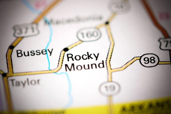 Rocky Mound Alabama Eua Sobre Mapa — Fotografia de Stock