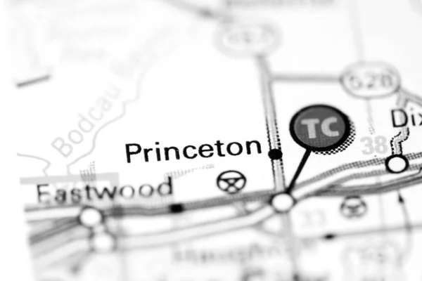 Princeton Louisiana Stati Uniti Una Mappa — Foto Stock
