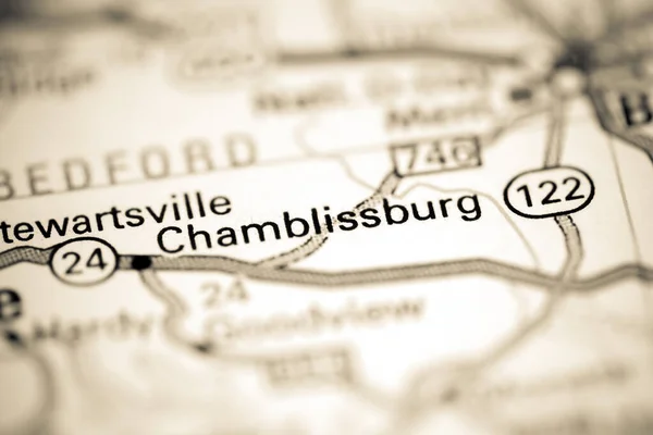 Chamblissburg Virginia Usa Geografisk Karta — Stockfoto