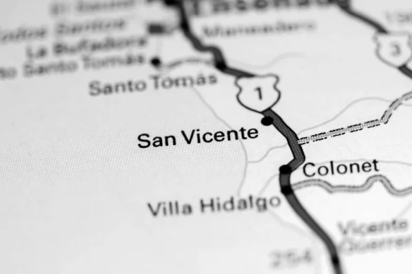 Сан Вісенте Мексика Карті — стокове фото
