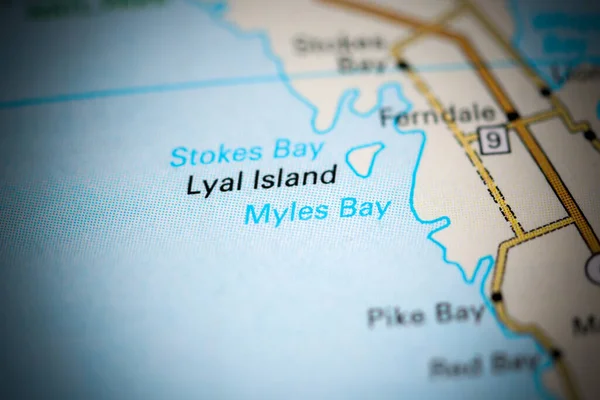 Myles Bay Kanada Karta — Stockfoto