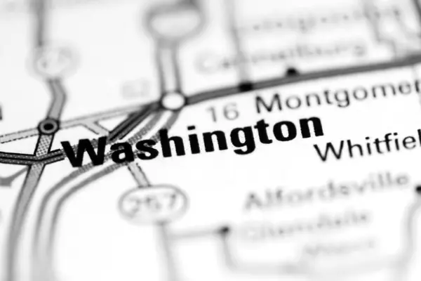 Washington Indiana Eeuu Mapa Geográfico — Foto de Stock