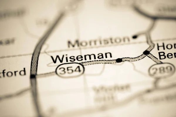 Вайзман Арканзас Сша Географічній Карті — стокове фото