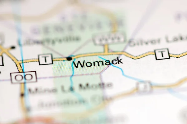 Womack Missouri Eua Sobre Mapa Geografia — Fotografia de Stock