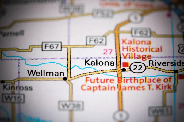 Kalona Iowa Usa Map — Stock Photo, Image
