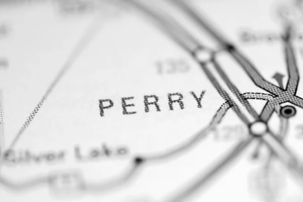 ペリー ミズーリ州 地理地図上のアメリカ — ストック写真