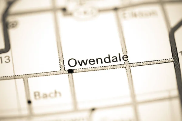 Owendale Michigan Eua Sobre Mapa — Fotografia de Stock