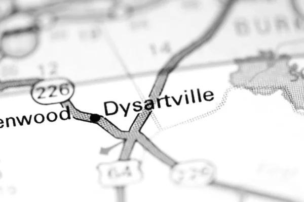 Dysartville Kuzey Carolina Abd Haritada — Stok fotoğraf