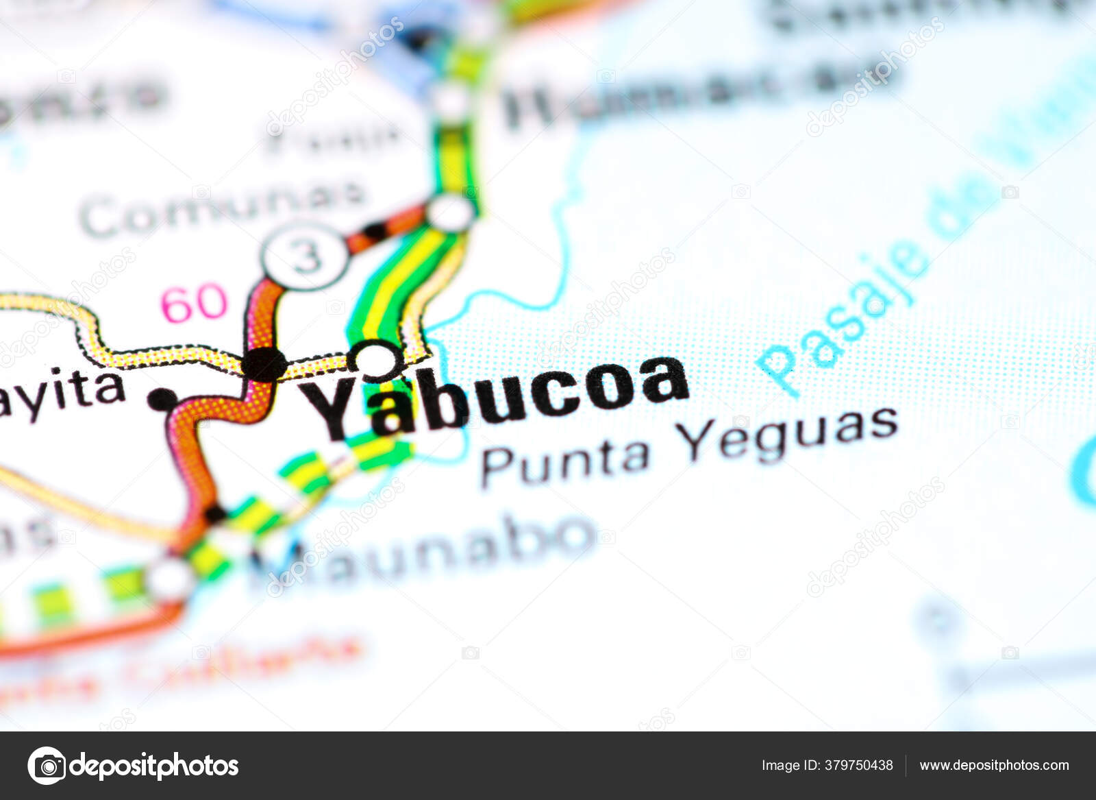 Yabucoa Puerto Rico Mapa fotografía de stock © aliceinwonderland2020 379750438 Depositphotos