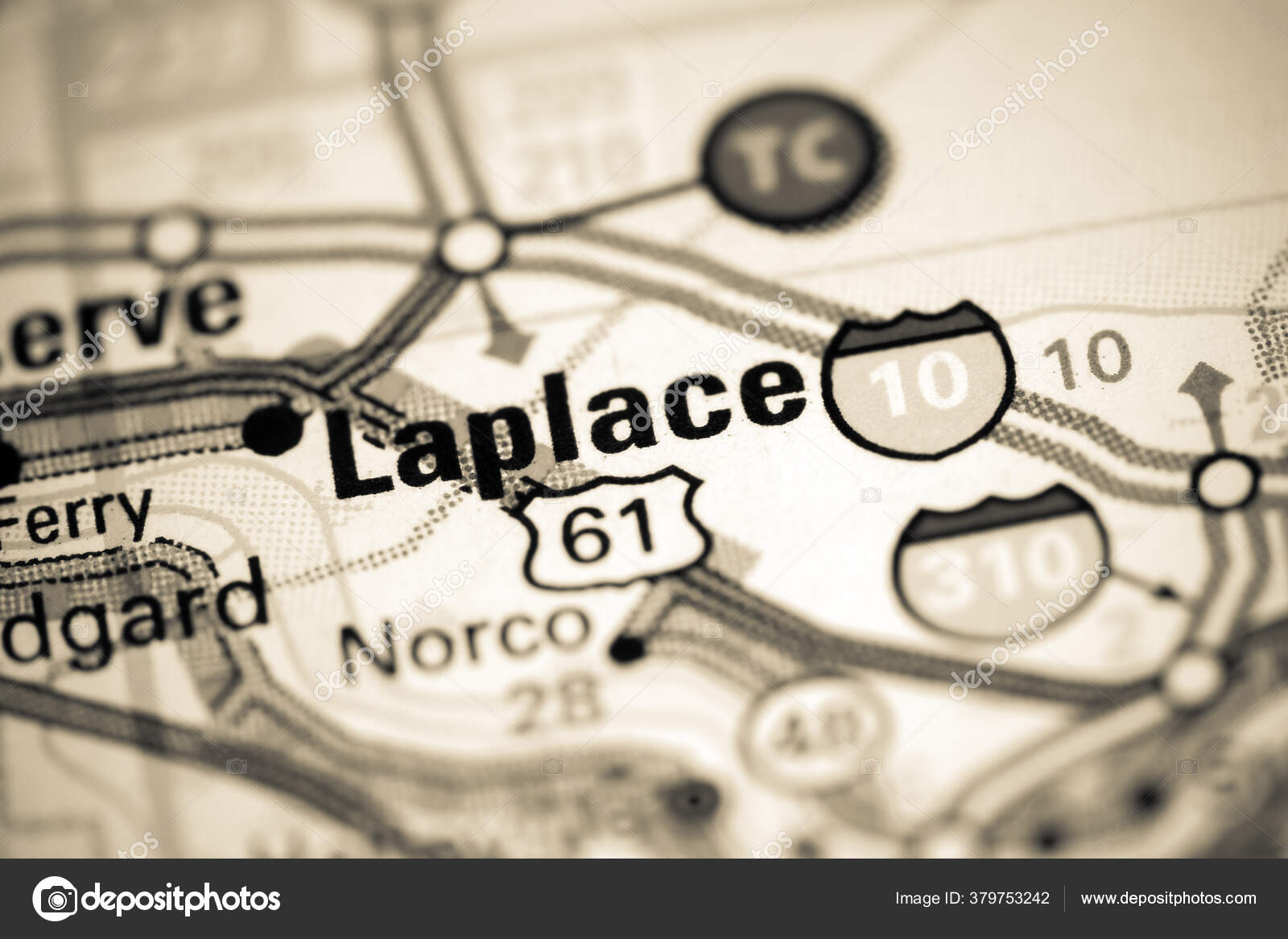 Laplace Louisiana Usa Map — Stock Photo © aliceinwonderland2020 379753242