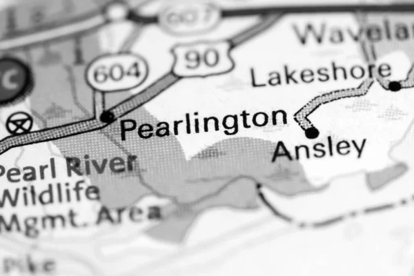 Pearlington Luisiana Eeuu Mapa —  Fotos de Stock