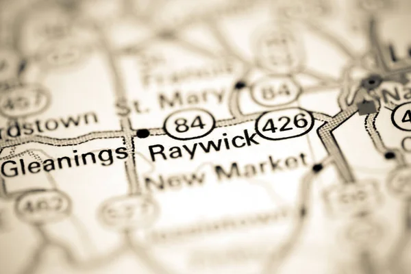 Raywick Ohio Eua Sobre Mapa Geografia — Fotografia de Stock
