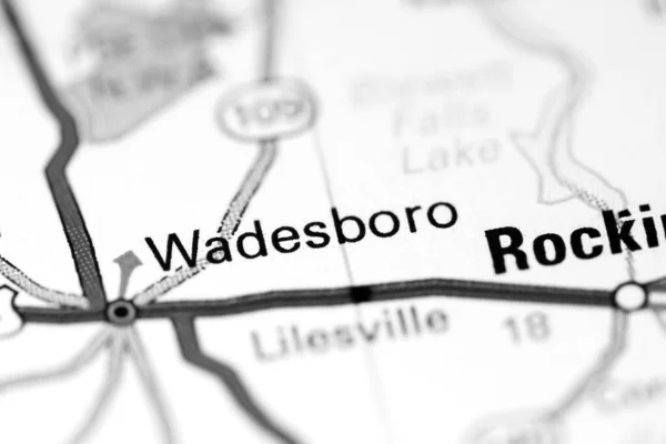 Wadesboro Noord Carolina Usa Een Kaart — Stockfoto