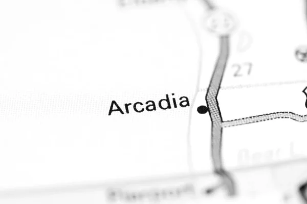 Arcadia Michigan Usa Mapě — Stock fotografie