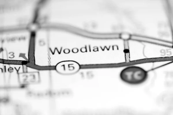 Woodlawn Illinois Eeuu Mapa Geográfico —  Fotos de Stock