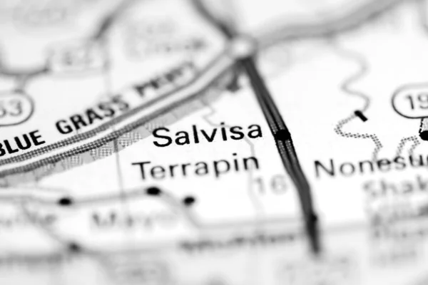 Salvisa Kentucky Usa Geography Map — Stock Photo, Image