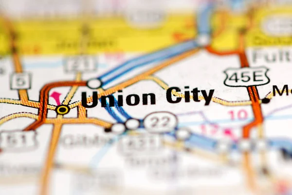 Union City Tennessee Eeuu Mapa Geográfico — Foto de Stock