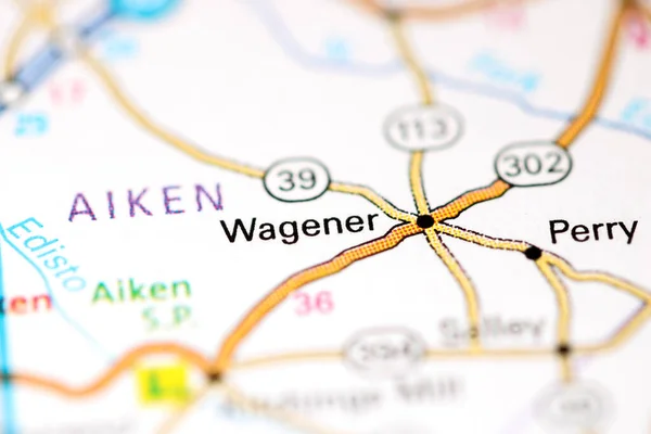 Wagener Augusta États Unis Sur Une Carte — Photo