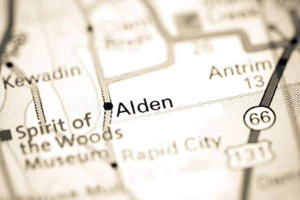 Alden Michigan Usa Map — Stock Photo, Image