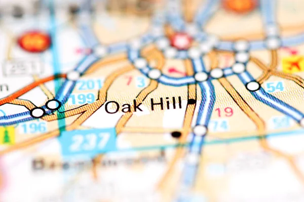 Oak Hill Tennessee Eeuu Mapa Geográfico — Foto de Stock