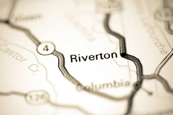 Riverton Luisiana Eeuu Mapa —  Fotos de Stock