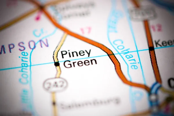 Piney Green North Carolina Usa Map — Stock Photo, Image