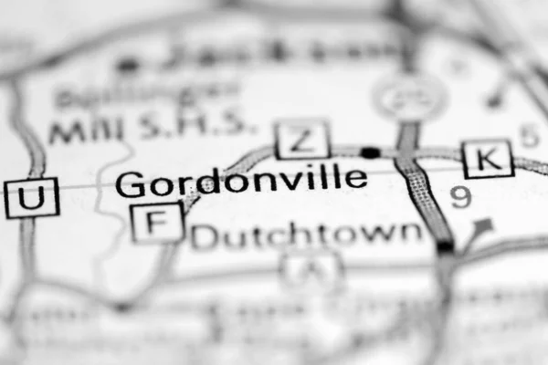 Gordonville Missouri Eua Sobre Mapa Geografia — Fotografia de Stock