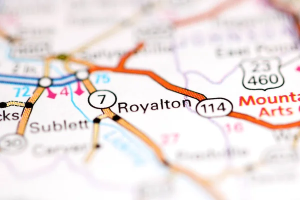 Royalton Kentucky Eua Sobre Mapa Geografia — Fotografia de Stock