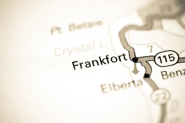 Frankfort Michigan Usa Een Kaart — Stockfoto