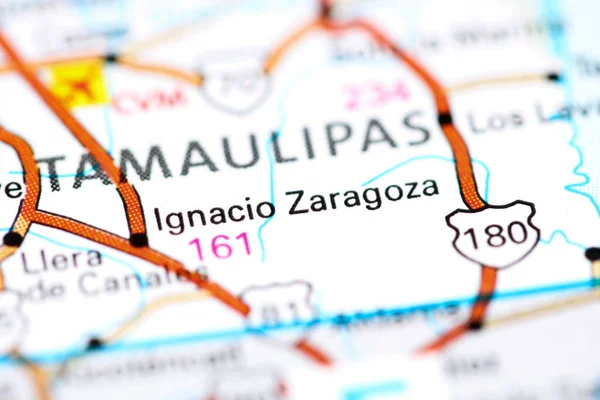 Ignacio Zaragoza México Mapa — Foto de Stock