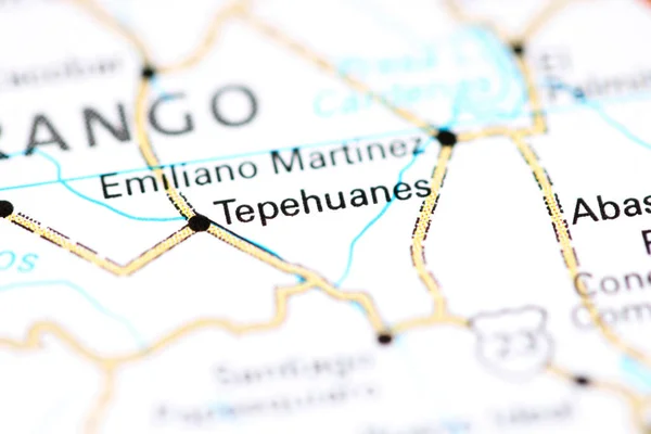 테페와 지도에 나오는 멕시코 — 스톡 사진