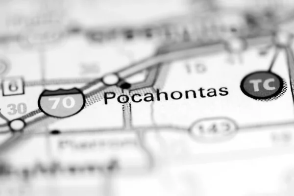 Pocahontas Illinois Usa Geography Map — Stock Photo, Image