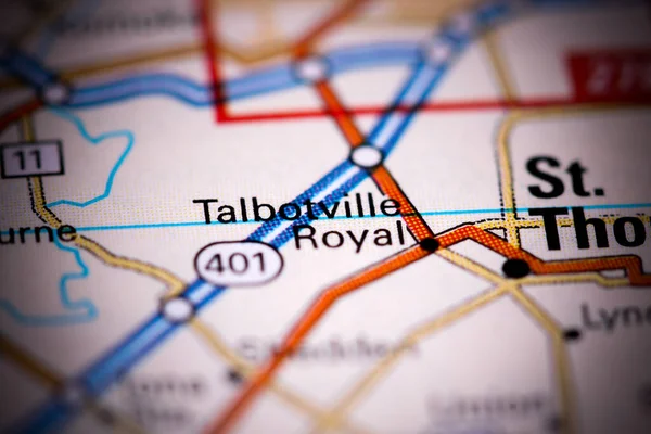 Talbotville Royal. Canada on a map