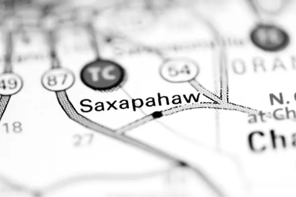 Saxapahaw North Carolina Usa Geography Map — Stock Photo, Image