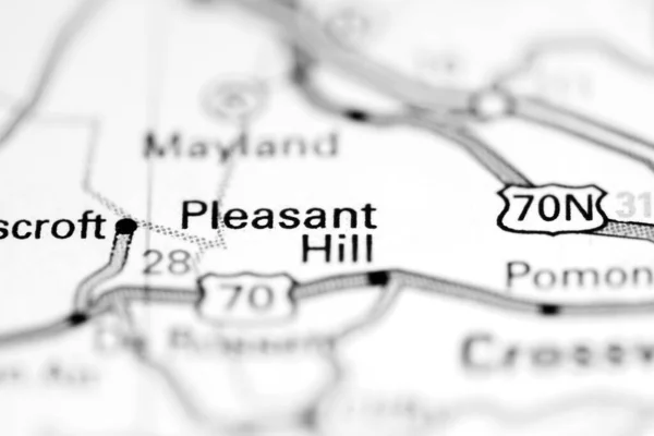 プレザントヒル テネシー州 地理地図上のアメリカ — ストック写真