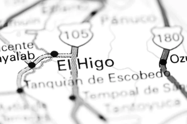 El Higo. Mexico on a map