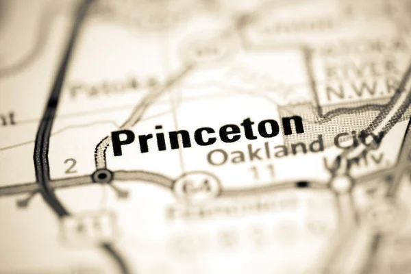 Princeton Indiana Usa Auf Einer Geografischen Karte — Stockfoto