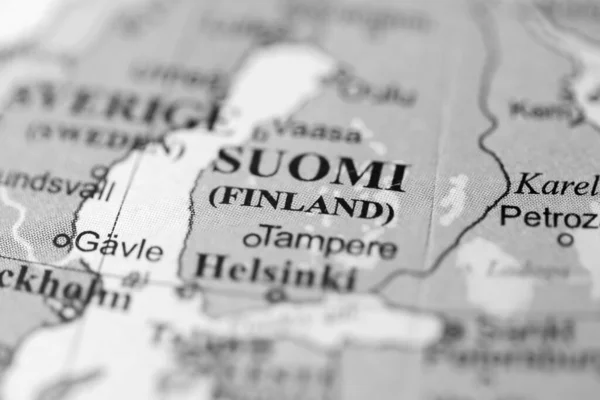 Finland Europe Geography Map — Stock Photo, Image