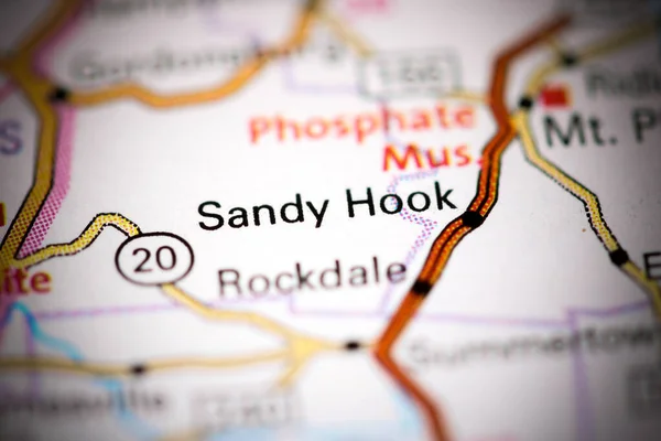 Sandy Hook Tennessee Haritada Usa — Stok fotoğraf