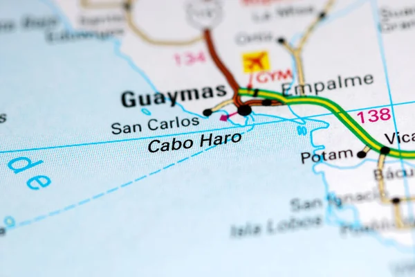 Cabo Haro México Mapa — Foto de Stock